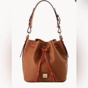 Dooney & Bourke Brown Leather Bucket Bag